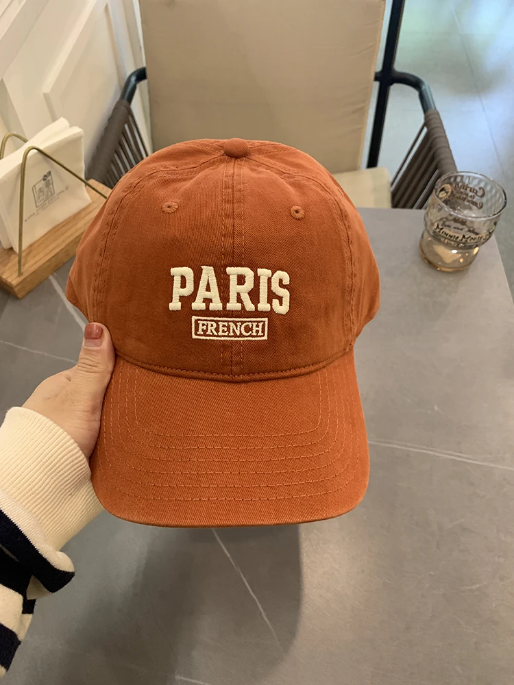 Hat New Autumn and Winter Letter Baseball Cap Female Korean
