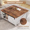 31.5 Inc Coffee Table, Square  Lift Top Coffees Tables  with Large Hidden Storage Compartment and Adjustable Shelves 4