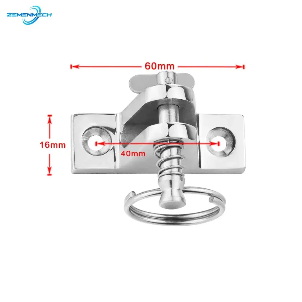 316 Stainless Steel Boat Bimini Top Deck Hinge with Quick Release Pin 90 Degree Boat Accessories Marine Kayak Canoe Yacht Cover