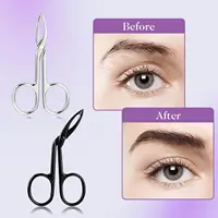 Eyebrows Tweezers Straight Handle Tip Scissors Shaped Eyebrow Plucker Tweezers for Facial Hair Plucker Remover Eyebrows Care 1