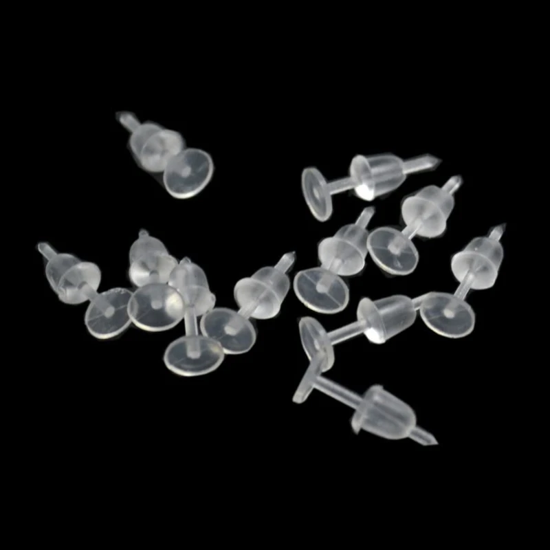 2 Orecchie Finte In Morbido Silicone Con Supporto Acrilico – Modello Per Pratica Piercing Ed Esposizione Gioielli (Colore Pelle)