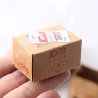 1:12 Dollhouse Decor Accessories Miniature Mini Cardboard Carton Express Box Model Pretend Play Toys For Barbie Blyth Bjd Ob11 1