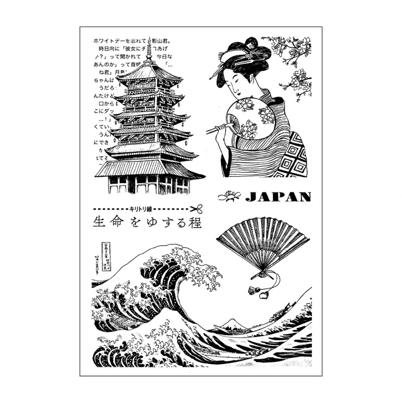 Classical Architectural Culture Silicone Clear Stamps Scrapbooking Supplies DIY Card Making Crafts Journal Vintage Rubber Stamp clear stamps clear rubber stamps