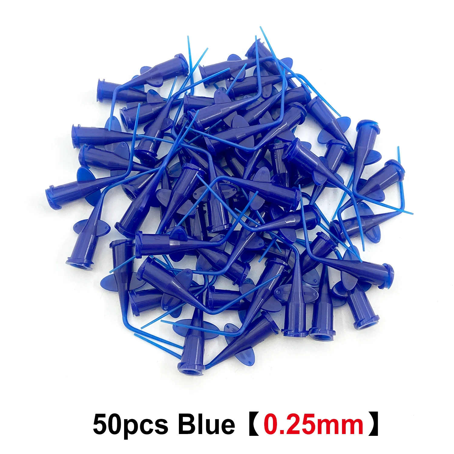 50pcs WELLCK Dental Disposable Plastic Syringe Tip Endo Irrigation Disposable Needle Tip For Dental Injection Medicine Refill