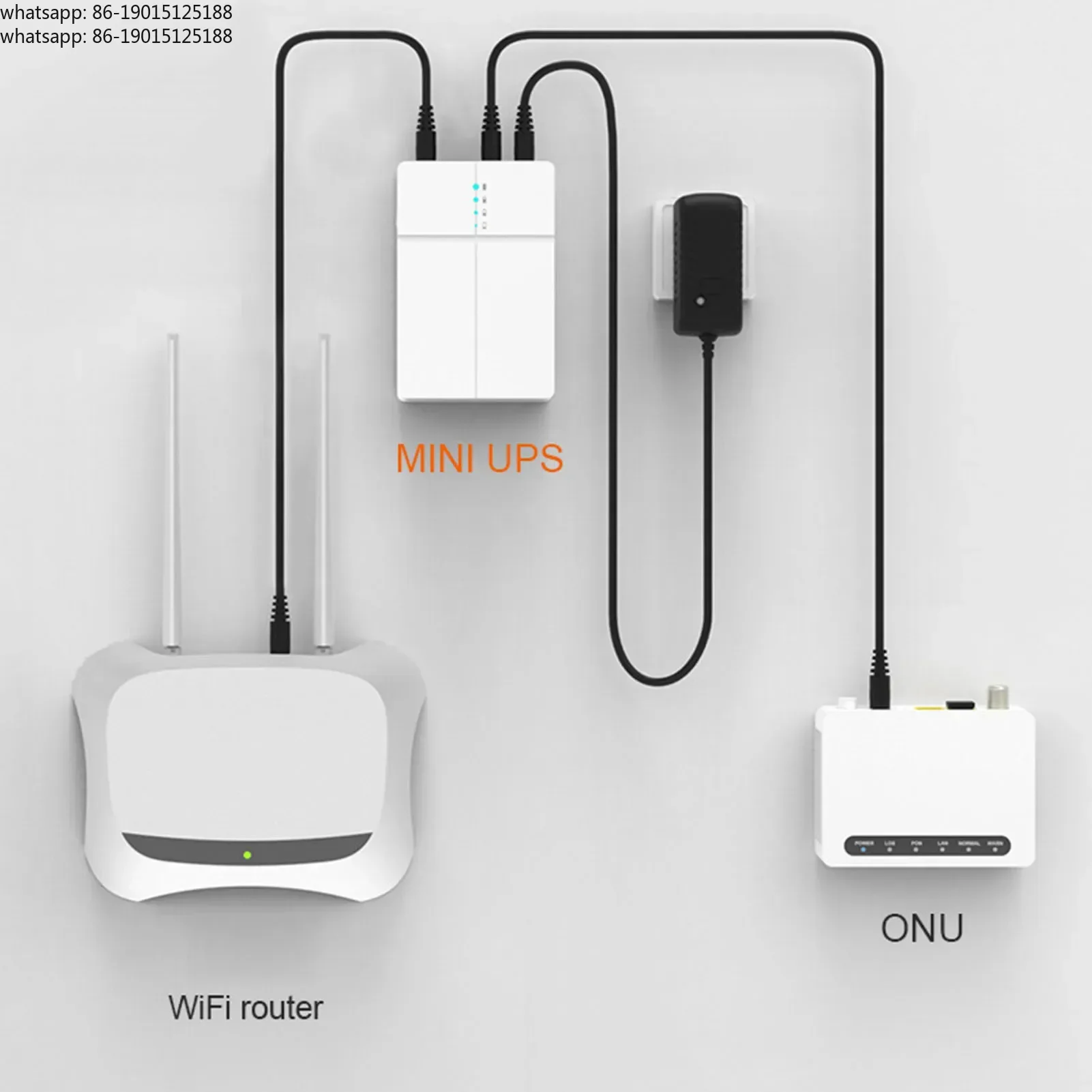 미니 UPS 카메라 백업 6000mAh 대용량 무정전 전원 공급 장치 라우터 모뎀용 무정전 전원 공급 장치