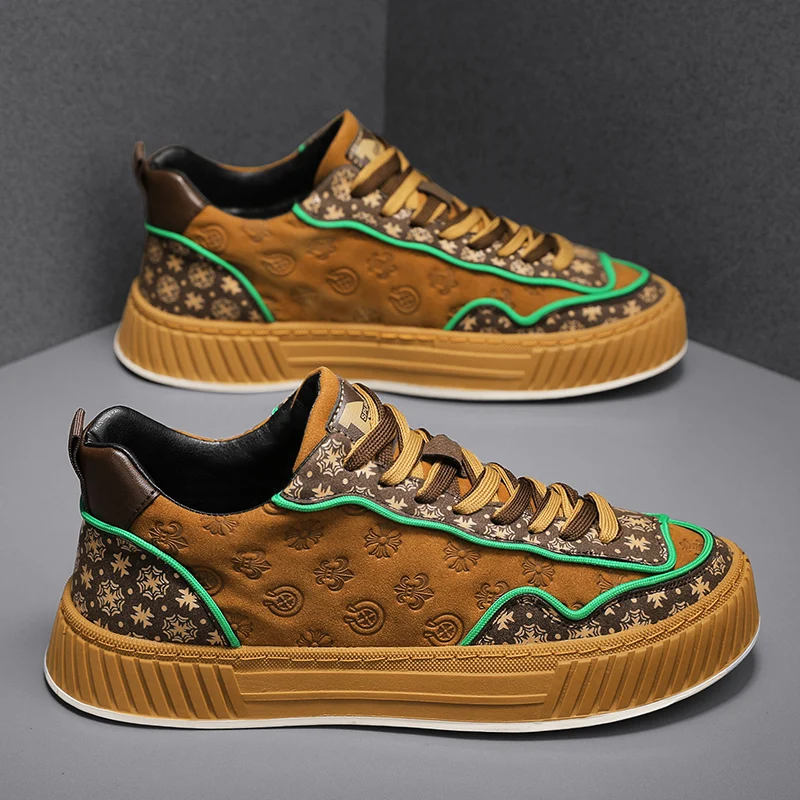 

Designer Printed Men's Canvas Shoes Sneakers Autumn High top Vulcanized Shoes Men Luxury Skateboard Shoes Men Casual Espadrilles