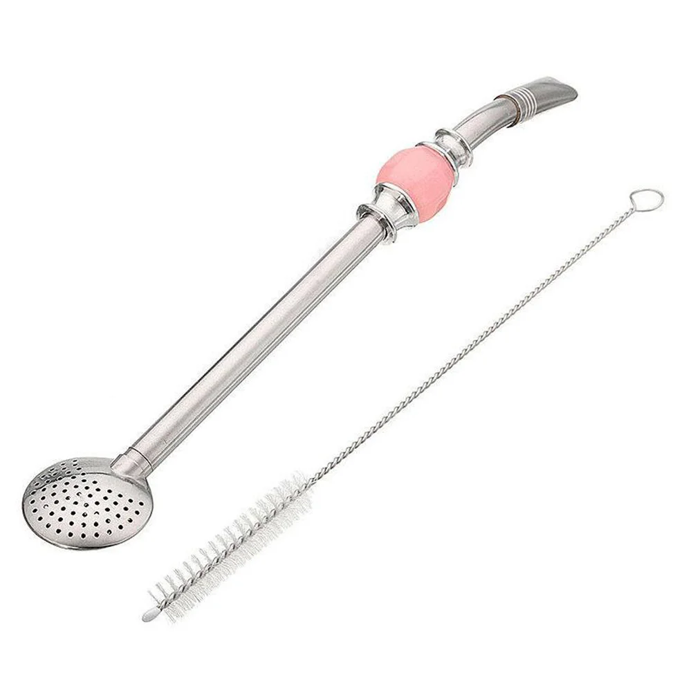 2 Pcs Stainless Steel Removable Filter Head Bombilla Straw Set Yerba Mate Drinking Filter Tea Strainers Tea Infusers Kitchen tea infuser,tea strainer,tea filter
