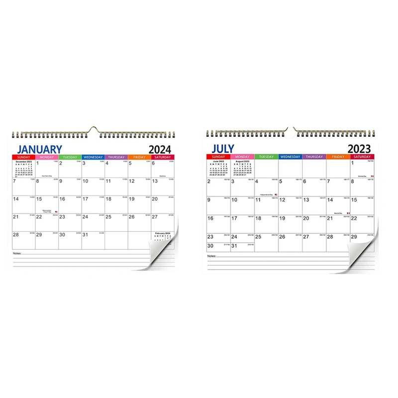 

Calendar Wall Calendar, Calendar, 18 Months Holiday Calendar Durable Easy Install Easy To Use
