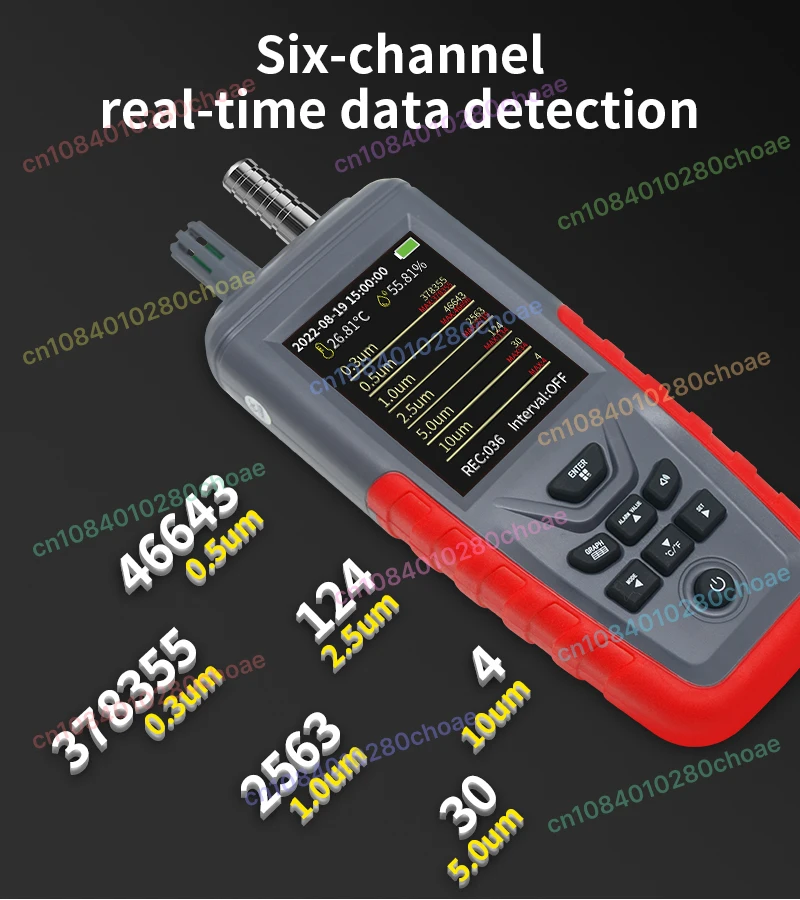 TC8200 Dust particle counter Clean detector Ash dust particles Air quality High