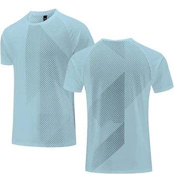 T-shirt sportive tinta unita moda semplice T-shirt fitness stampate in 3D traspiranti casual estive T-shirt da donna per uomo allentate ad asciugatura rapida