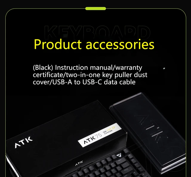 Vxe atk75-スポーツ用磁気スイッチ,メカニカルキーボードゲーム