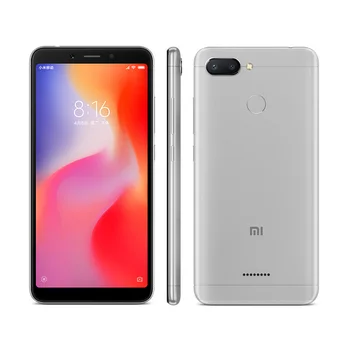 Original Xiaomi Redmi 6 4GB 64GB 13000mAh 6.6 inch celular googleplay Fingerprint Octa-core Global Rom 4G Smartphone
