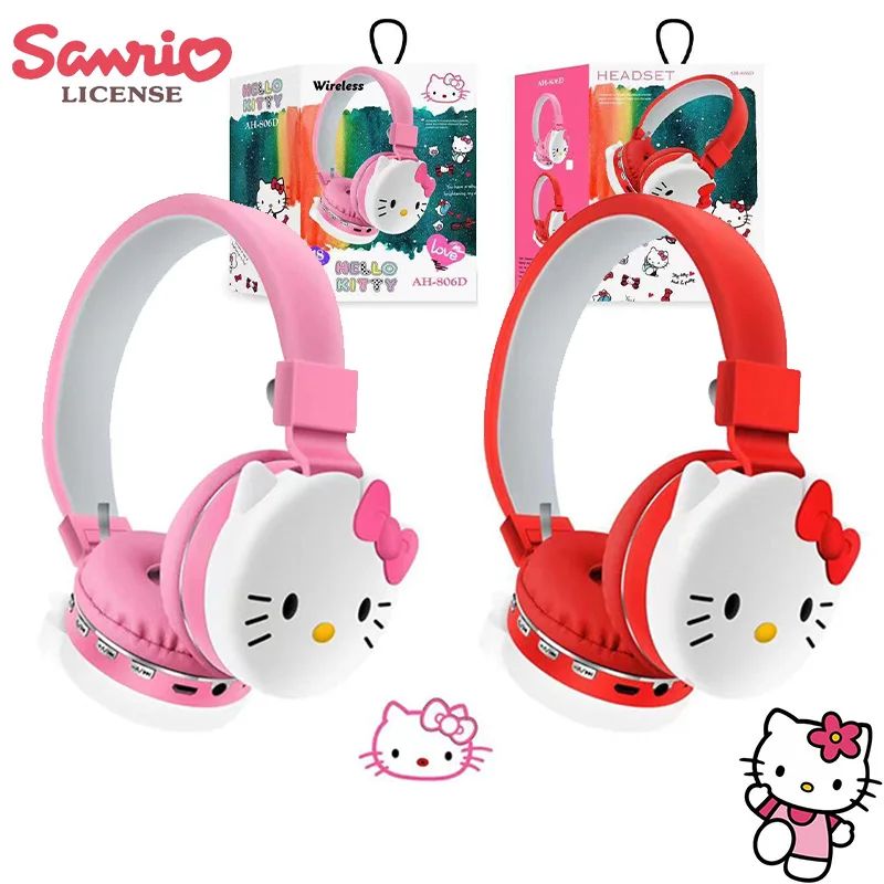 Original Sanrio Hello Kitty Bluetooth Headphones Kawaii Y2K Anime