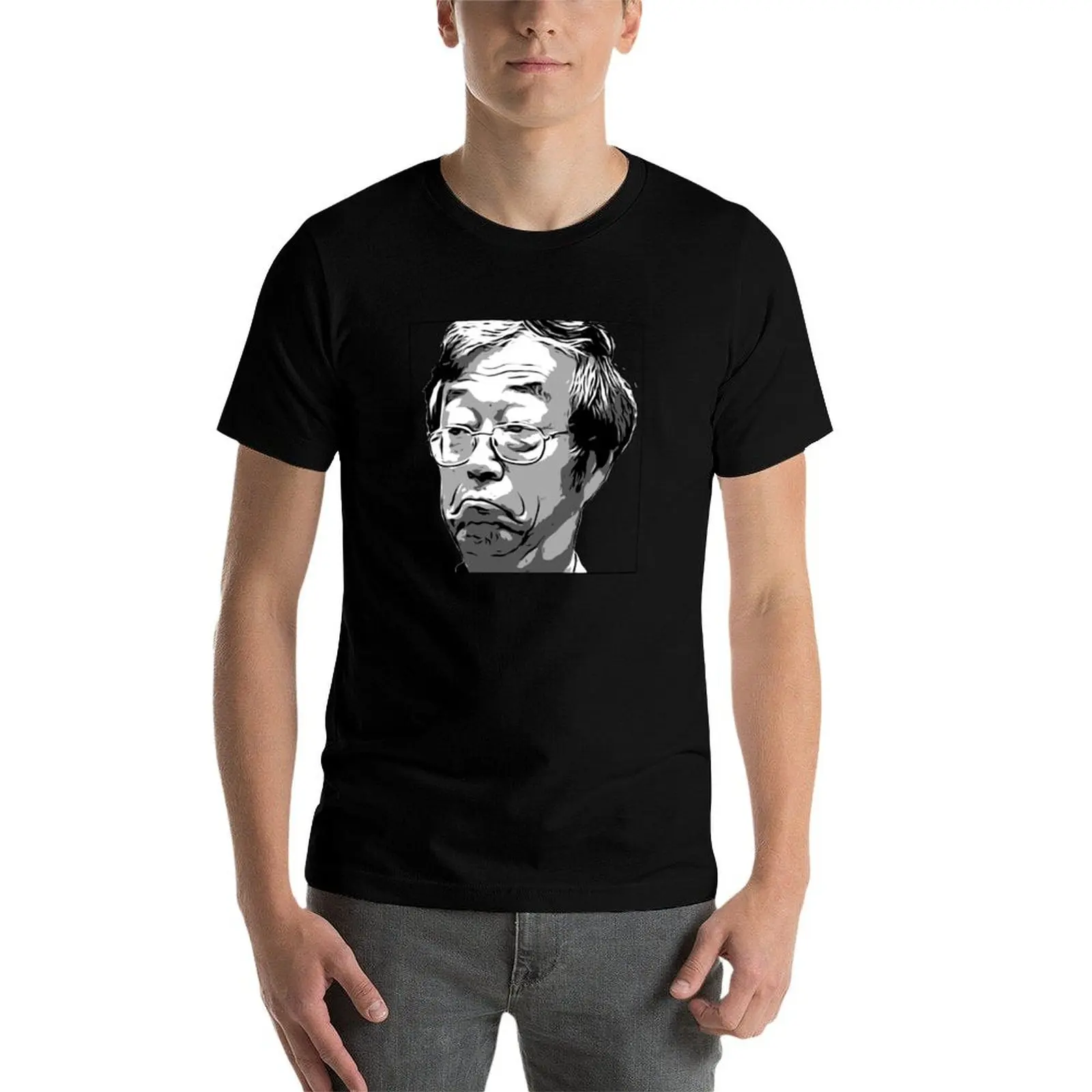 나는 사토시 나카모토 티셔츠, 한국 패션, 헐렁한 셔츠, 농구 그래픽 티셔츠, 남성용 반팔 티