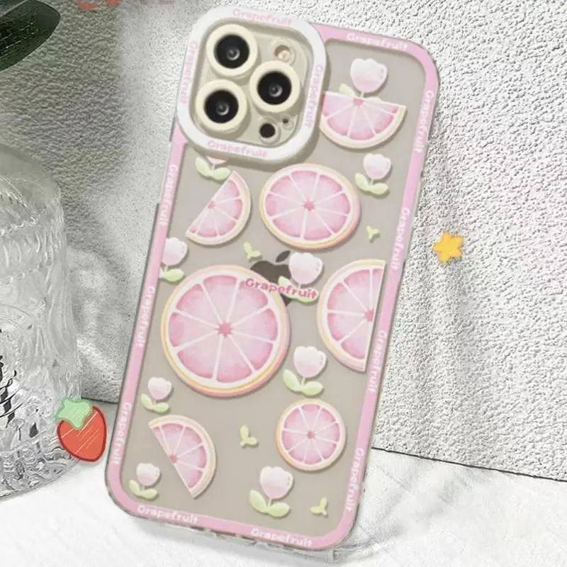 Cherry Summer Fruits Crystal TPU Phone Case Cover