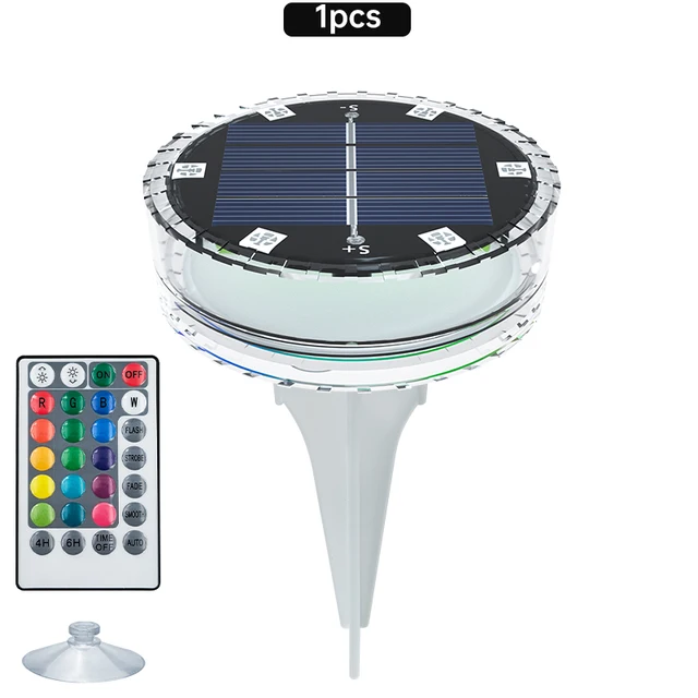 Solar LED Pool Light RGB Color Changing Underwater Solar Wall Lamp