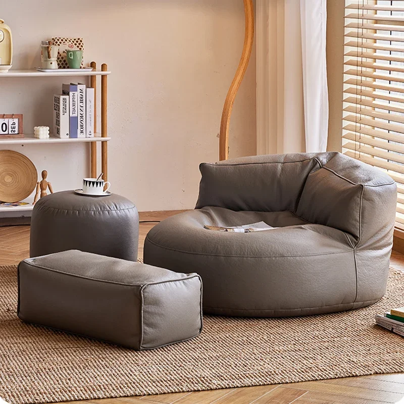 

Creative Sofa Leather Recliner Relaxing Modern Sofa Comfortable Minimalist Elegant Meuble De Salon Living Room Furniture