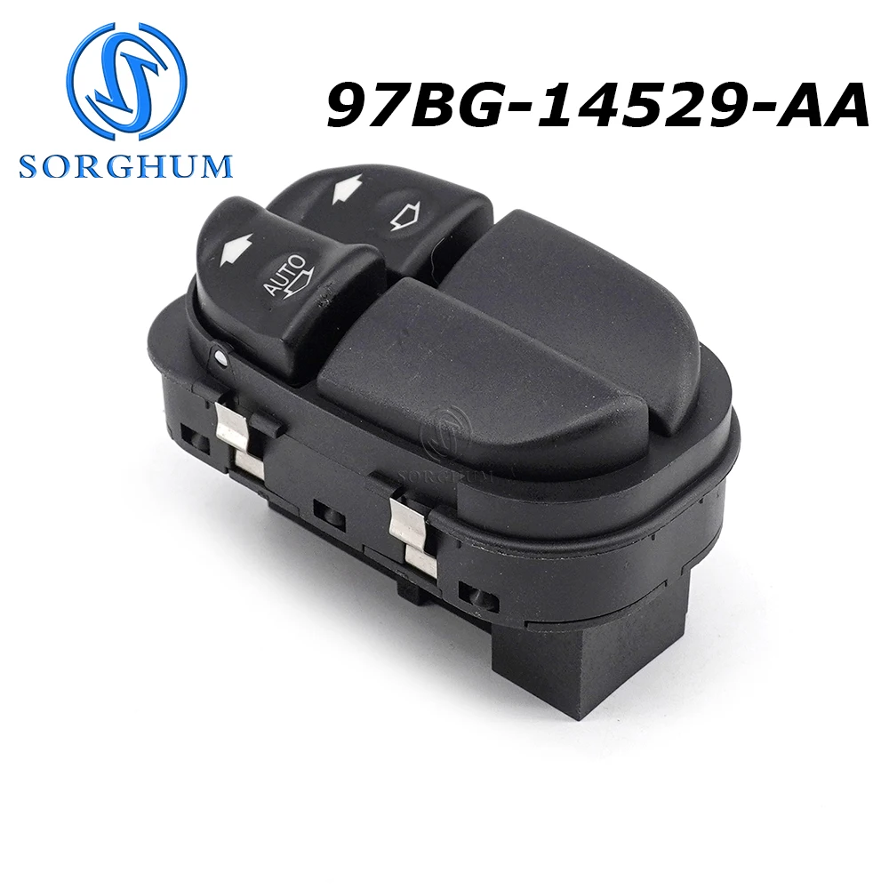 

SORGHUM 97BG-14529-AA For Ford Mondeo 1997-2001 Master Power Window Control Switch Lifter Regulator 97BG14529AA 7+1 Pins