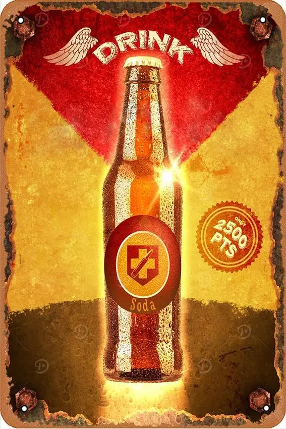

Perk-a-Cola металлические жестяные знаки 8x12 Декор забавное шикарное искусство настенный декор дома двор знаки бар отель кафе Паб Крытый открытый ресторан