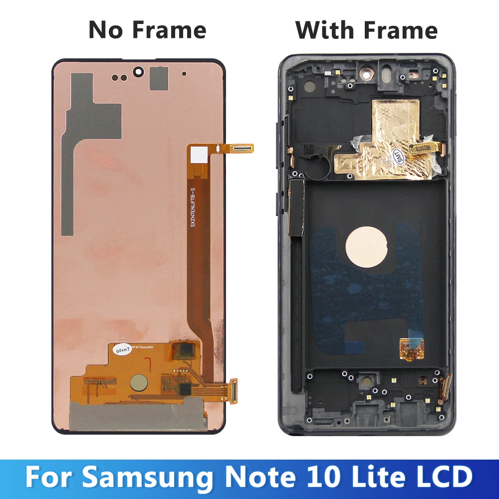 AMOLED Screen For Samsung Galaxy Note 10 Lite N770 N770F LCD Display Digitizer Touch Screen for Samsung Note 10 Lite Replacement