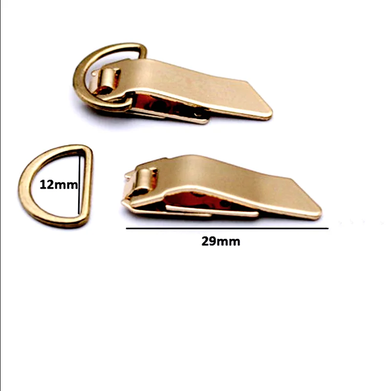 10Sets Unique Metal Hook and D Ring Dress, Skirt Hook, Open and Close Hook, Gold Sewing Inner size of 12*25mm,HE-025,