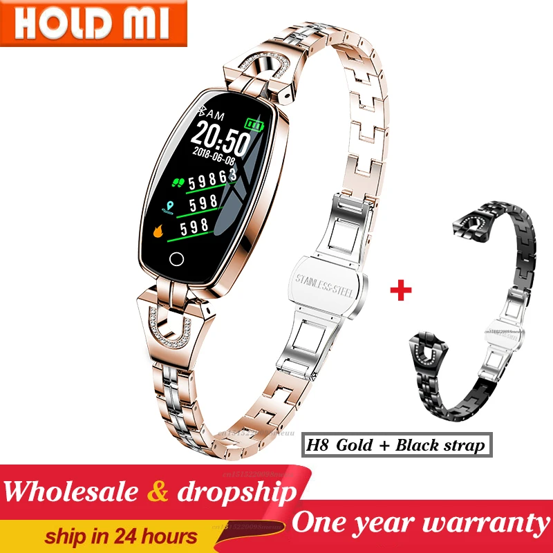 2021 H8 and H8 pro Women Smartwatch Heart Rate Monitor Blood Pressure Smart watch Band  Fitness Tracker lady bracelet Wristband 