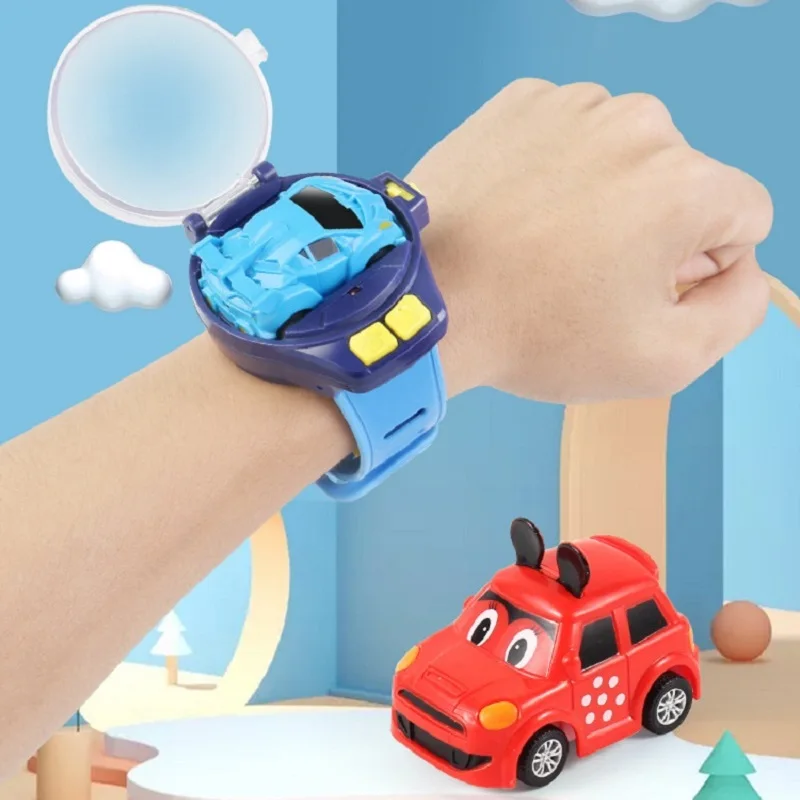 Remote Control Car Watch Mini Cute Wrist Band 2.4GHz Infrared Sensing Electric Racing Vehicle USB Charging Smart Toy Kids Gift 4