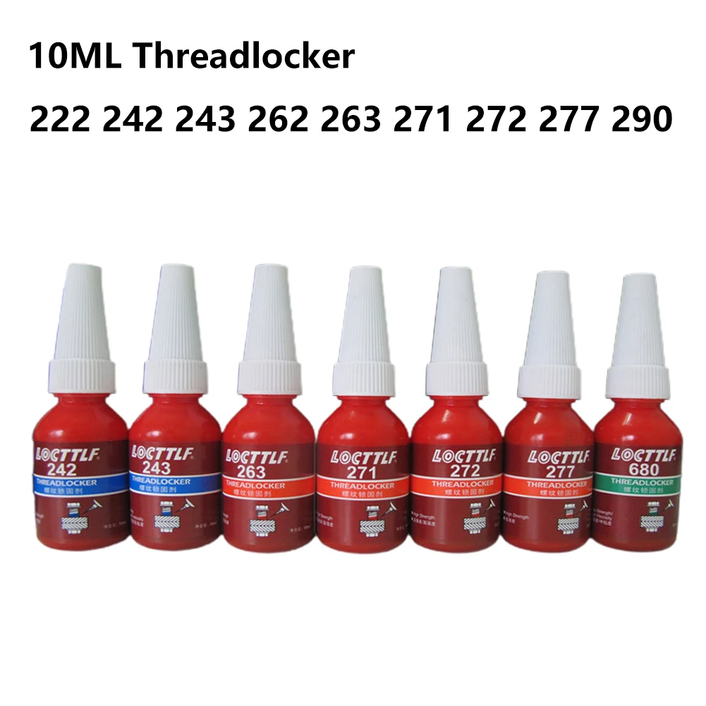 10ml Threadlocker Loctite 222 242 243 262 263 271 272 277 290 Blue Screw Glue Thread Locking