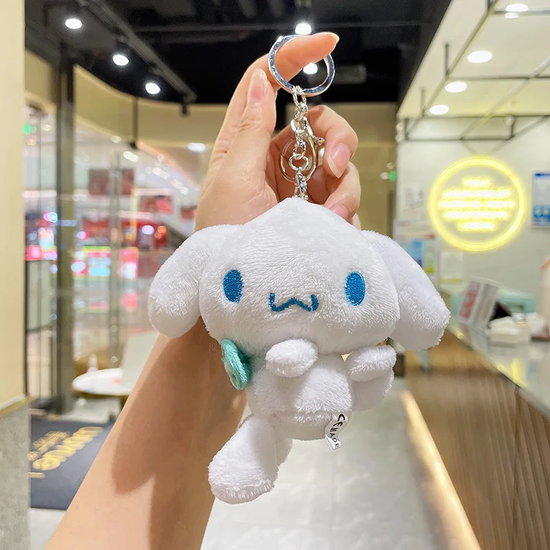 10Cm Cute Sideway Sanrio Ktcat Doll Home Decor Anime Plush Toy House Items  Backpack Pendant Cartoon Cosplay Keychain Girls Gift - AliExpress