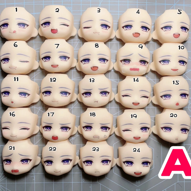 Ayato Faceplate Ob11 GSC Clay Man Face Genshin Impact Handmade Water Sticker Doll Accessories alhaitham ob11 gsc clay man face genshin impact open eyes with eyeballs face handmade faceplate anime game doll accessories