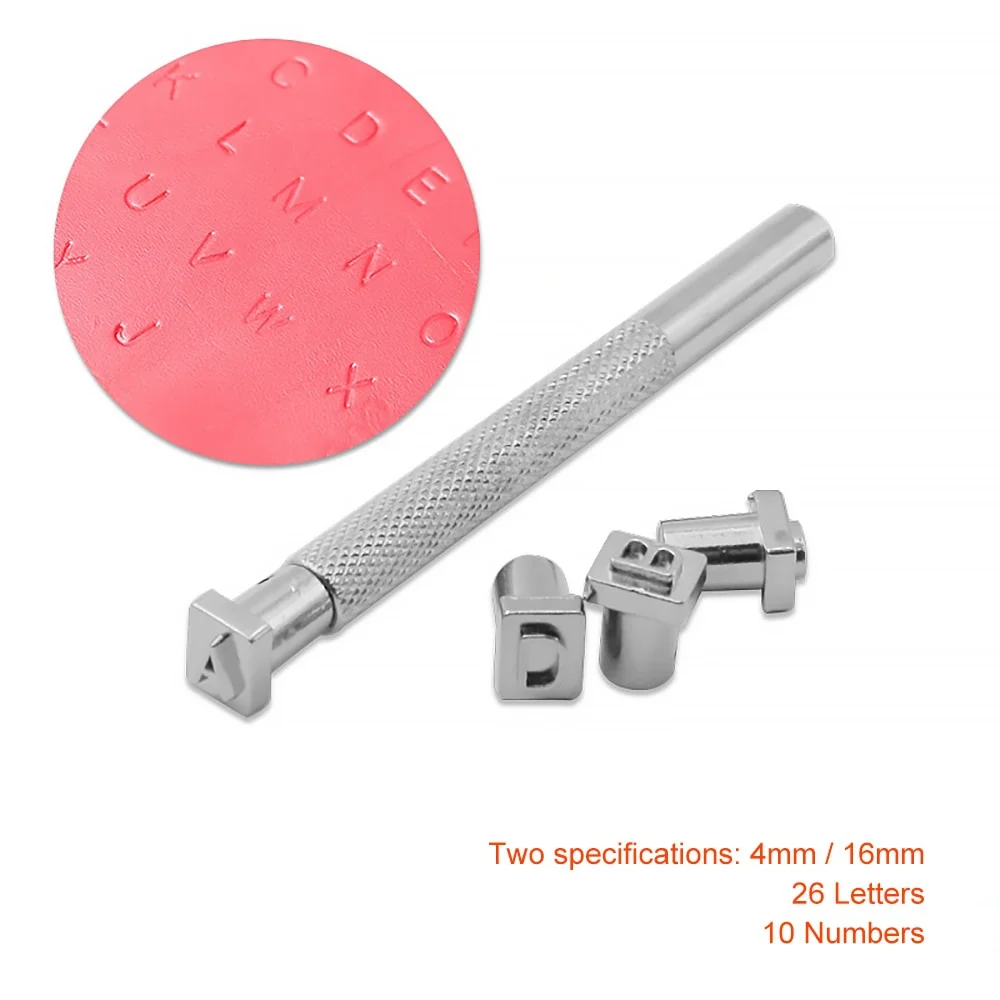 Alphabet Number Stamp Set 36pcs/sett DIY Leather Seal Engraving Craft Tool Steel Alphabet Number Stamp Leather Craft Stamps Metal Printing