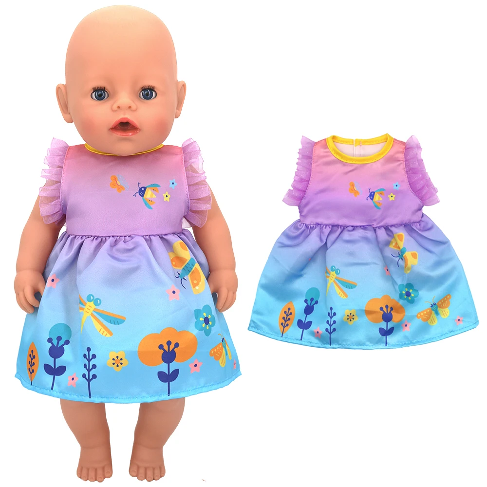 43cm Baby Doll Clothes Animal Romper 17 inch Dolls Clothes Children Xmas Gift Toys Wears