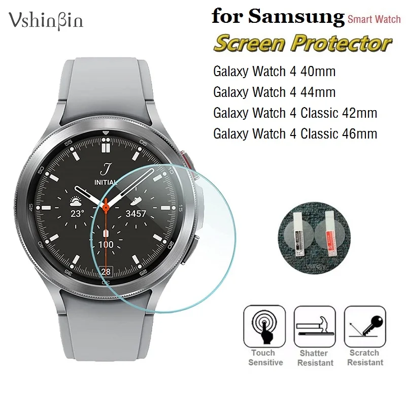 

10PCS Screen Protector for Samsung Galaxy Watch 4 Classic 46mm 42mm Tempered Glass Protective Film for Watch 4 40mm 44mm