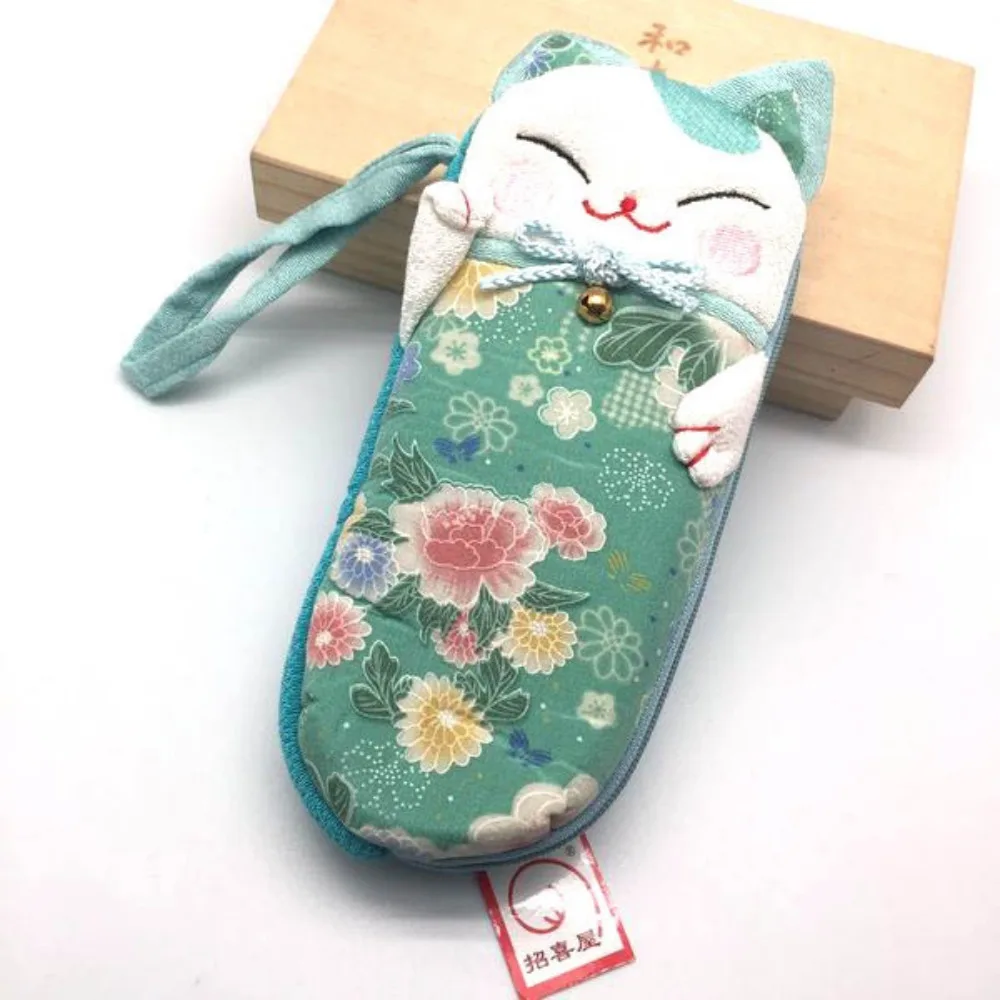 Lucky Soft Brillenetui Brillenbox Sonnenbrillentasche Fortune Cat – Detail 10