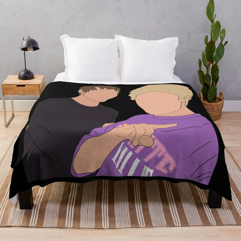 

Sam & Colby 1 Throw Blanket Tourist Vintage Luxury Brand Thins Blankets