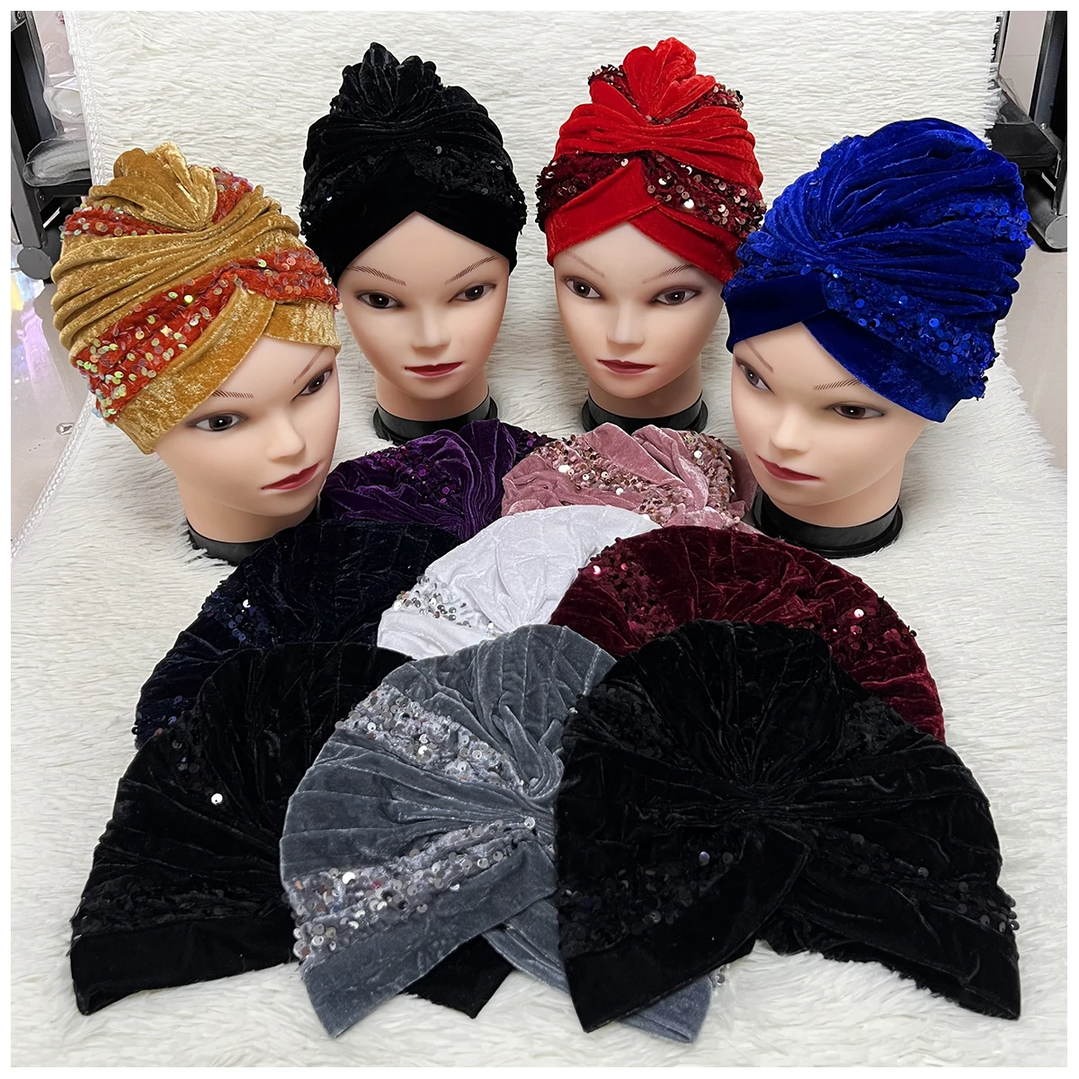 Accessories Lady Comfortable Worship Hat Twisted Turban Hats