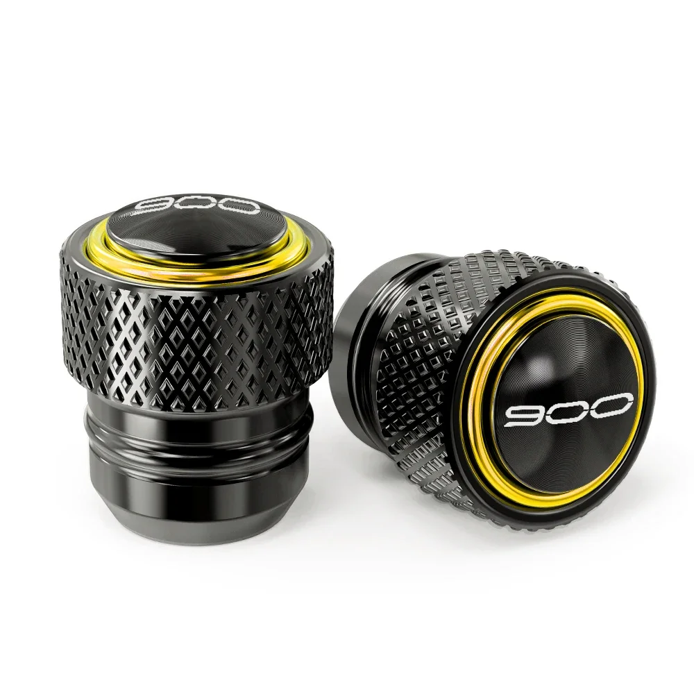 Enhanced Motorcycle Swingarm Spools and Tire Valve Cap Set