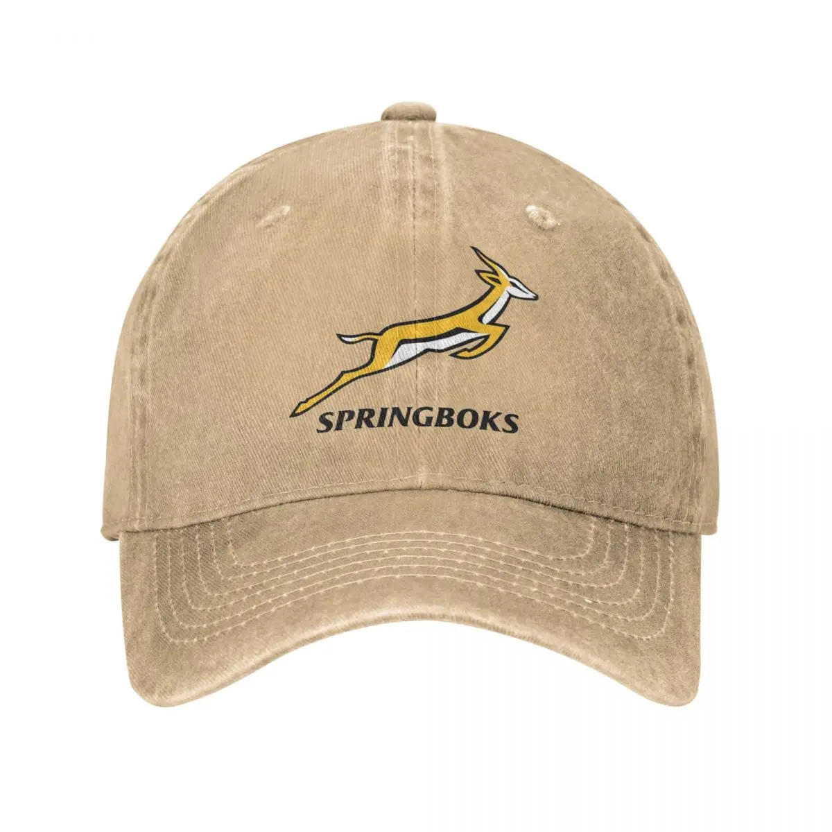 

Retro South Afric Springbok Rugby Baseball Cap Unisex Style Distressed Washed Snapback Hat Outdoor Workouts Adjustable Hats Cap