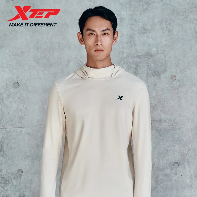Xtep Knitting Shirt for Men Autumn Comfortable Soft Sweatshirt Leisure Athletic Outdoor Long sleeves Tops 876329030088