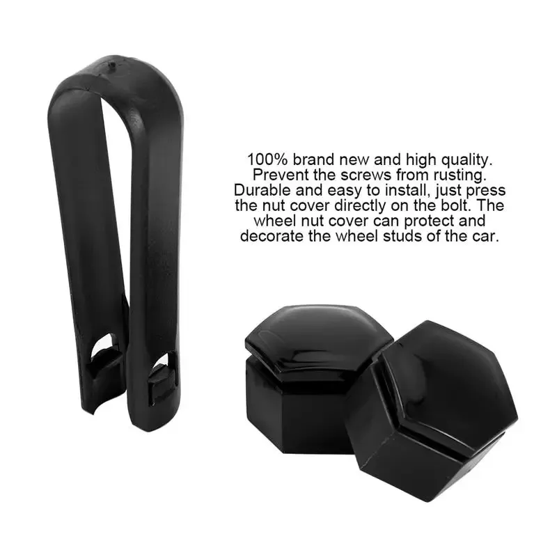 Set of Rust-Proof Car Wheel Nut and Bolt Covers - External Decorative Protection