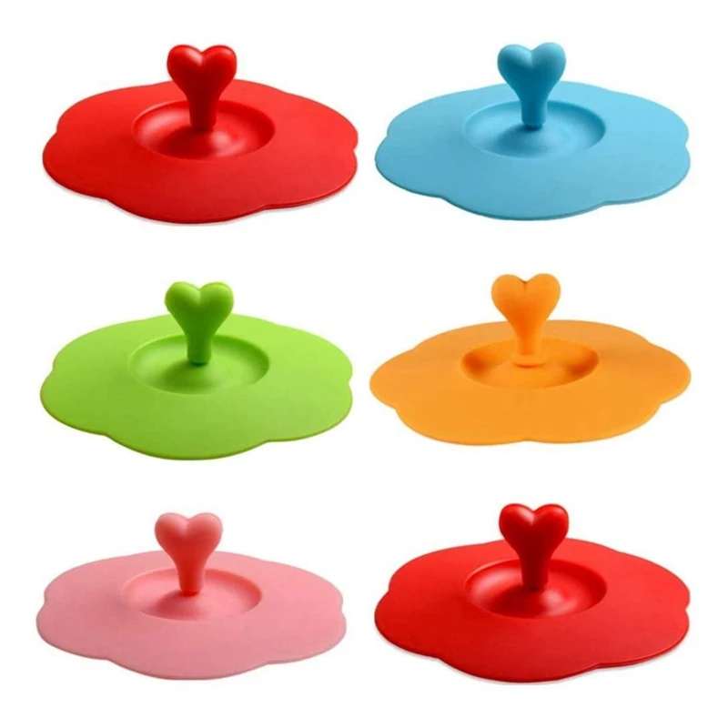 

Silicone Glass Cup Covers,12Pcs Silicone Cup Lids Reusable Anti-Dust Cup Covers Cute Coffee Tea Mug Cover For Drinks