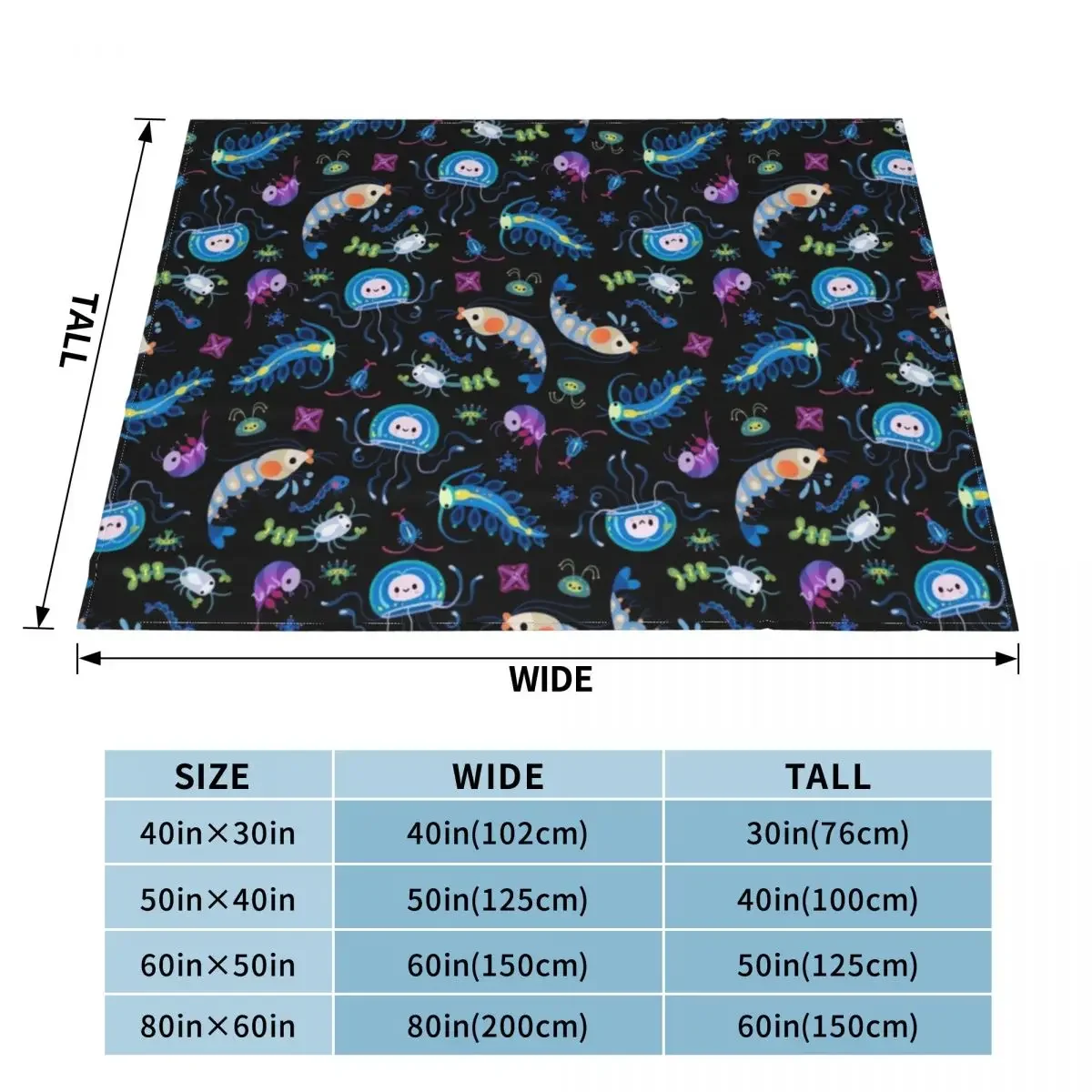 Zooplankton Throw Blanket Decorative Beds Soft Plaid bed plaid Hairys For Baby Blankets 2