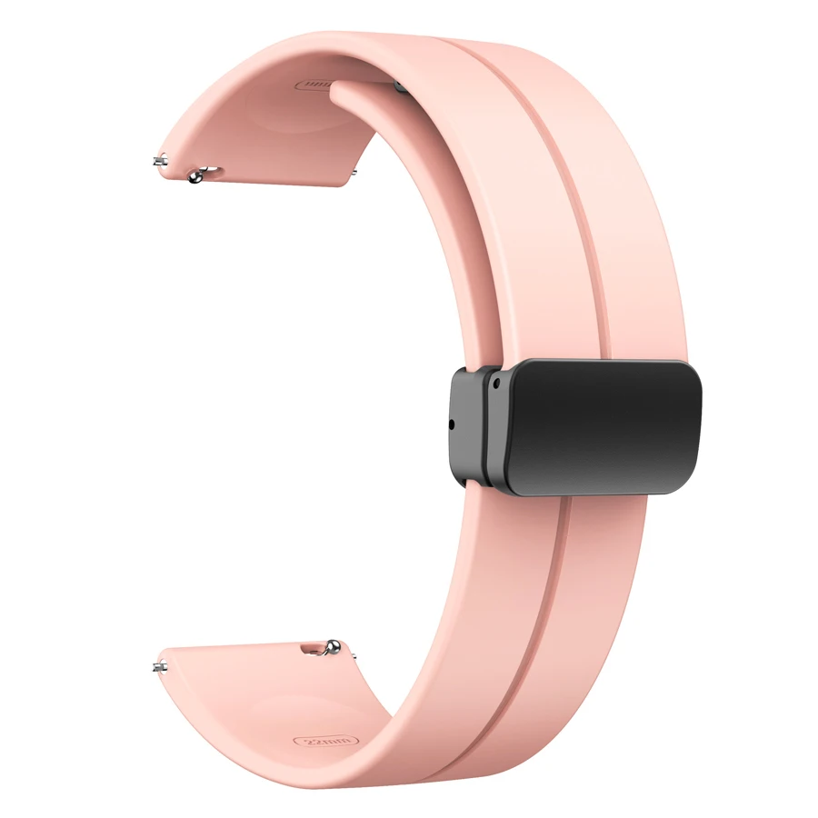 Enhanced Silicone Magnetic Buckle Wristband Replacement Strap