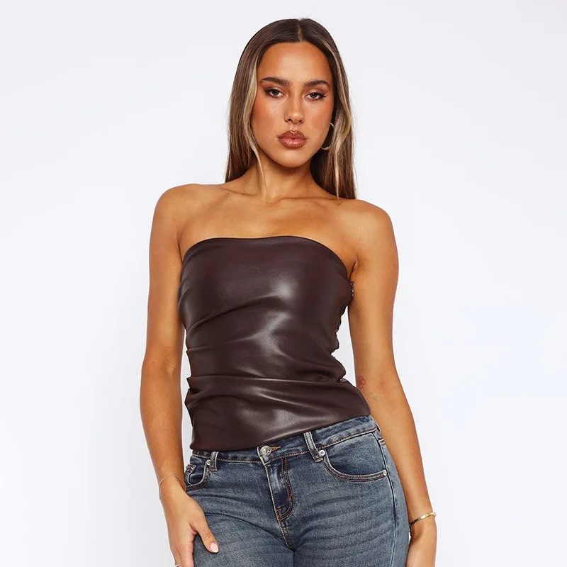 Frauen Tank Sommer Neue Mode Streetwear Club Party Tank Kleidung Solide Sexy Ärmellose Elegante Weibliche Bodycon Crop Top Tank – Detail 6