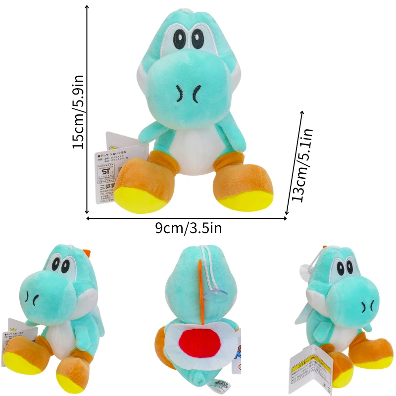 thumbnail image 1 of Kawaii Mario Luiji Goomba Kamek Yoshi Soft Plush Toys Cute Toad Princess Peach Daisy Rosalina Toadette Pauline Peluche Doll, 1 of 5