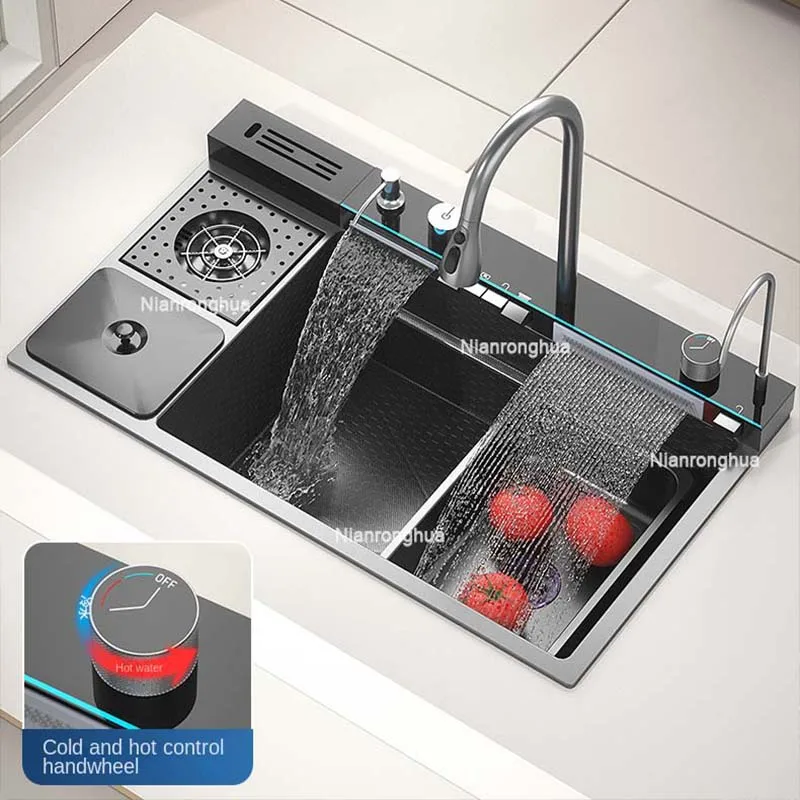 304 Stainless Steel Kitchen Sink Single Bowl Wash Basin Home Sinks Topmount Workstation Kitchen Sink With Drain Accessories Set