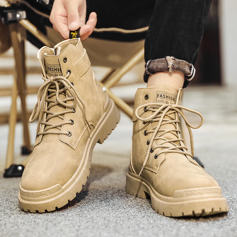 Fashion Yellow Timberland Boots Mens Bota Masculina Jeans Bota