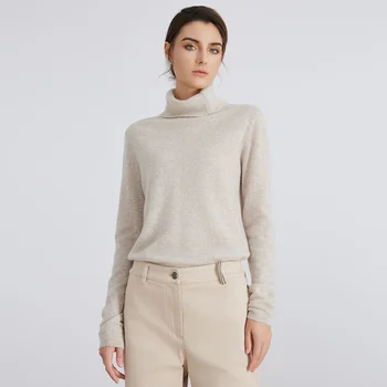 BC767 maglione pullover con collo alto 94% cashmere marchio di lusso da donna di alta qualità 1