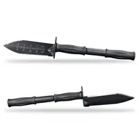 Metal Detector Digging Tools Serrated Edge Digger With Sheath Stainless Steel Garden Shovel Knife Extended Handle Camping Supply 2