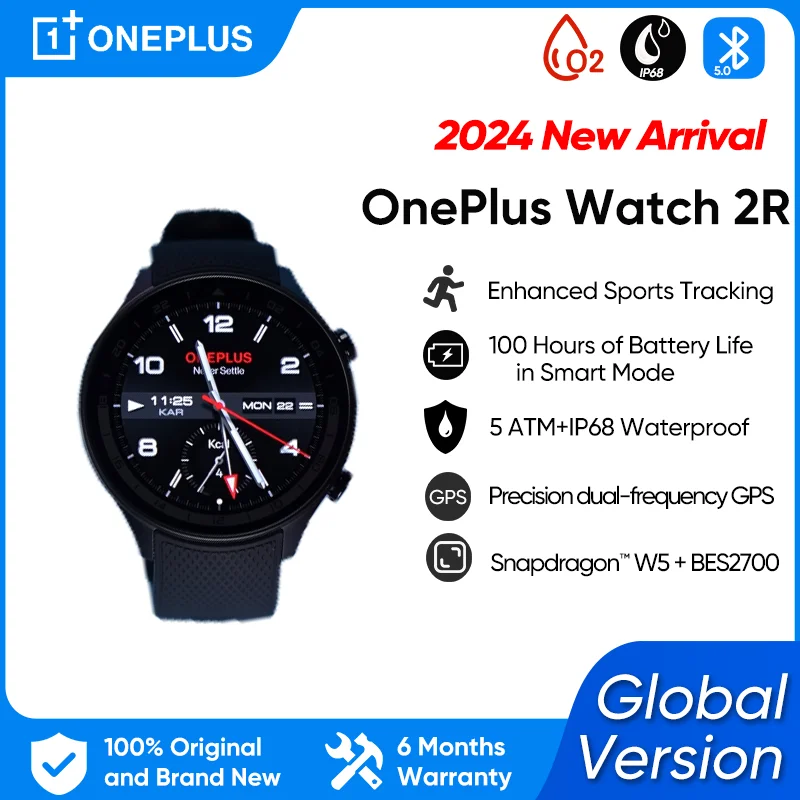 OnePlus Watch 2R Global Version Smart Watch AMOLED